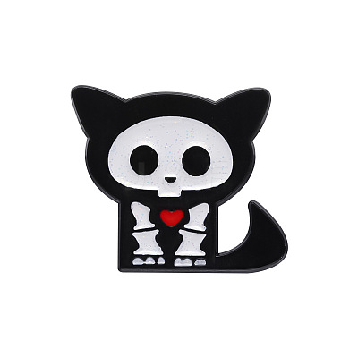 Black Alloy Brooches JEWB-CJC0012-06EB-01-1