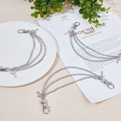 4Pcs Zinc Alloy Decorative Shoe Chain FIND-GO0003-81-1