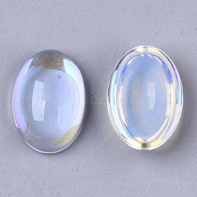 Transparent Glass Cabochons X-EGLA-N004-02B-01-1