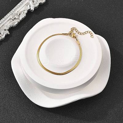 304 Stainless Steel Herringbone Chains Bracelet for Men Women LS-BJEW-D450-01G-03-1