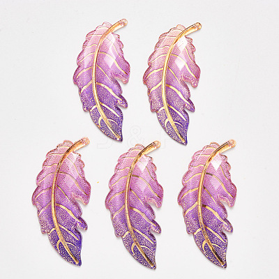 Transparent Acrylic Big Pendants TACR-R140-03C-1