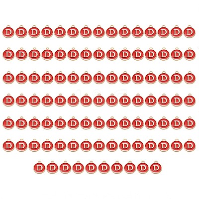 Golden Plated Enamel Alloy Charms ENAM-SZ0001-26C-D-1
