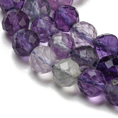 Natural Fluorite Beads Strands G-K315-B01-01-1