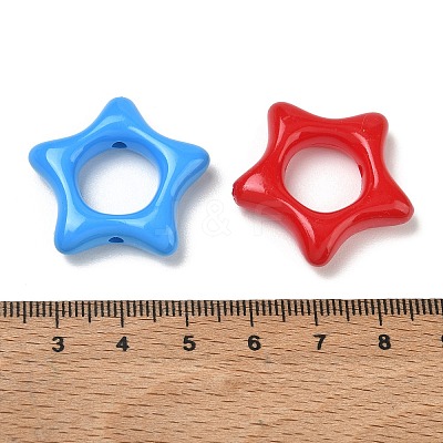 Baking Paint Opaque Acrylic Beads AC-CBACF8A-02-1