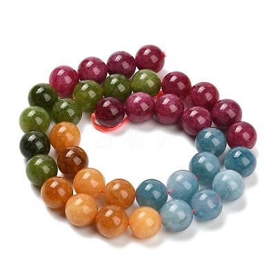 Natural White Jade Beads Strands G-Z097-A01-10mm-C-1
