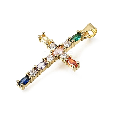 Easter Brass Pave Cubic Zirconia Pendants CU-E002-01C-G04-1