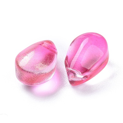Transparent Glass Charms GGLA-M004-05B-04-1