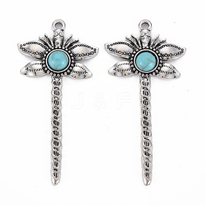 Tibetan Style Alloy Big Pendants PALLOY-S120-297AS-RS-1