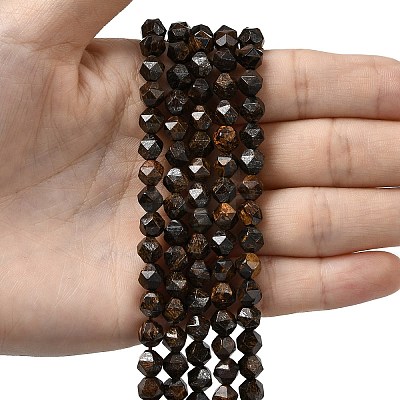 Natural Bronzite Beads Strands G-Z119-A30-01-1