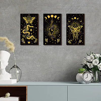 Wood Wall Decorations AJEW-WH0380-004-1