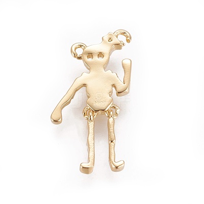 Brass Pendants KK-L188-02G-1