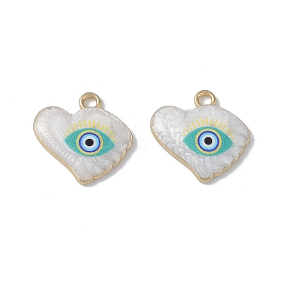 Rack Plating Alloy Enamel Pendants FIND-I038-02-1