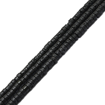 Natural Lava Rock Beads Strands G-F631-A45-1