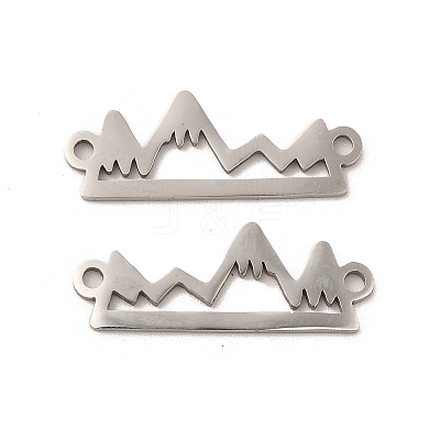Non-Tarnish 201 Stainless Steel Connector Charms STAS-K251-076P-1