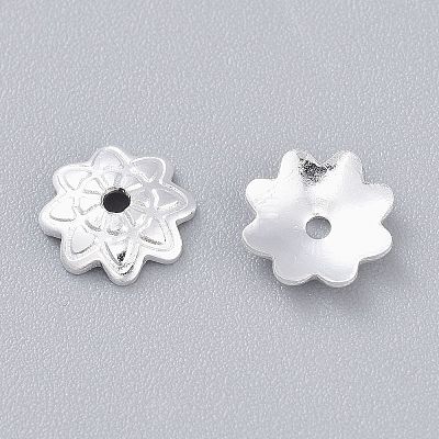 201 Stainless Steel Bead Caps STAS-K210-03S-1