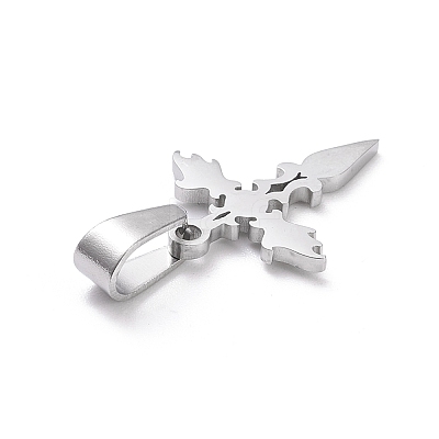 Non-Tarnish 304 Stainless Steel Pendants LS-STAS-L216-31P-1
