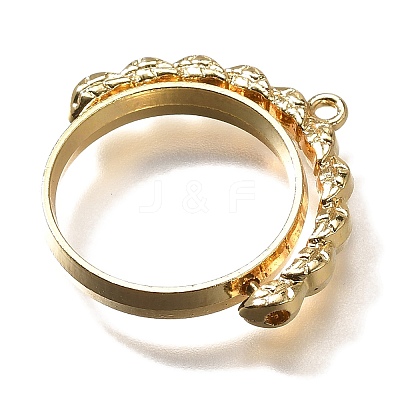 Alloy Open Back Bezel Pendants PALLOY-I223-17LG-1