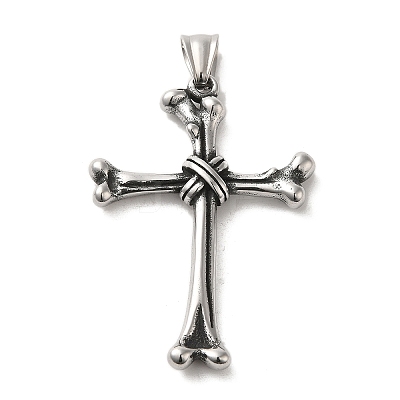 304 Stainless Steel Big Pendants LS-STAS-D091-06AS-1