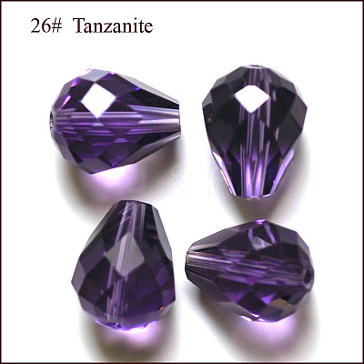 Imitation Austrian Crystal Beads SWAR-F062-10x8mm-26-1