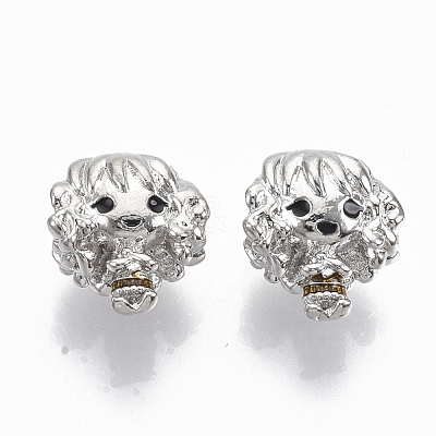 Alloy Enamel European Beads ENAM-N052-04-1