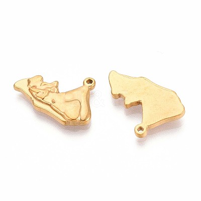 201 Stainless Steel Pendants STAS-N109-223G-1