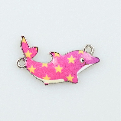 Alloy Enamel Connector Charms ENAM-TAC0010-04J-1