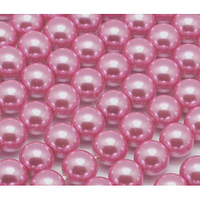 Eco-Friendly Dyed Glass Pearl Round Beads Strands HY-A002-4mm-RB109-1