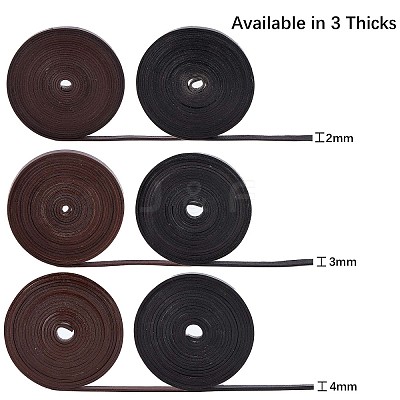 Flat Cowhide Leather Cord WL-GF0001-08D-01-1