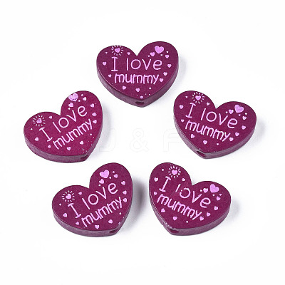 Natural Wood Beads WOOD-T012-07G-1