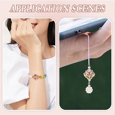 2Pcs 2 Colors Brass Micro Pave Cubic Zirconia Beads KK-YW0003-04-1