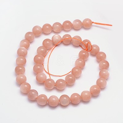 Natural Sunstone Beads Strands G-M262-10mm-06-1
