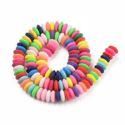 Handmade Polymer Clay Beads Strands CLAY-N008-064-A02-1