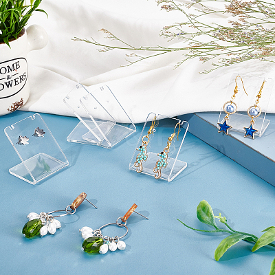 10Pcs Organic Glass Earring Displays EDIS-PH0001-11A-1