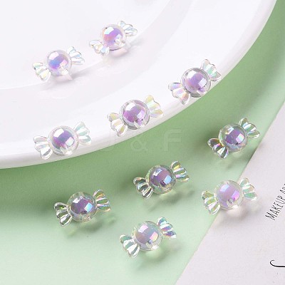 Transparent Acrylic Beads TACR-S152-03B-SS2114-1