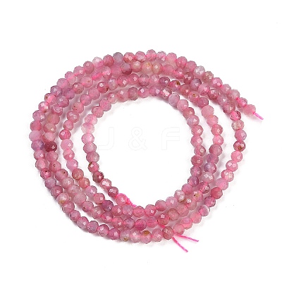 Natural Pink Tourmaline Beads Strands G-F782-A04-01-1