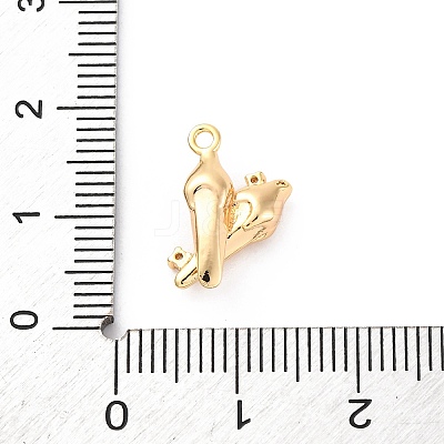 Brass Rhinestone Pendants KK-E793-12G-1
