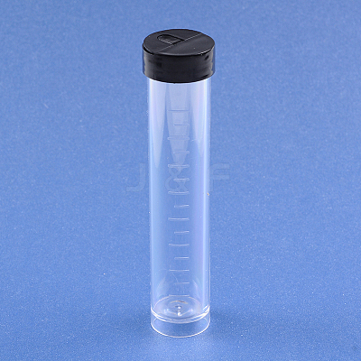 Wholesale Clear Plastic Tube With A Black Lid - Jewelryandfindings.com