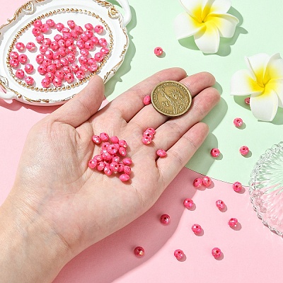 Opaque Acrylic Beads MACR-YW0003-55F-1