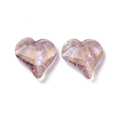 Crackle Moonlight Style Glass Rhinestone Cabochons RGLA-J017-B-IO-1