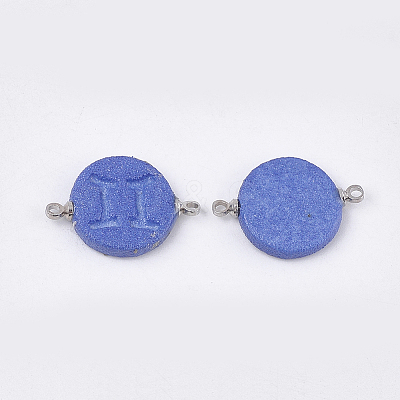 Handmade Porcelain Links connectors PORC-T002-124A-1