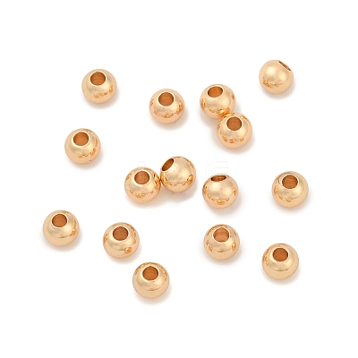 Brass Beads KK-E070-01H-14G-RS-1