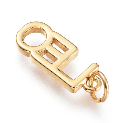 Brass Pendants ZIRC-I048-15G-11-1