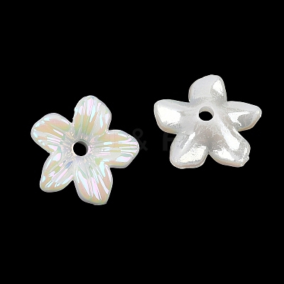 UV Plating Opaque Acrylic Bead Cap OACR-K001-40-1