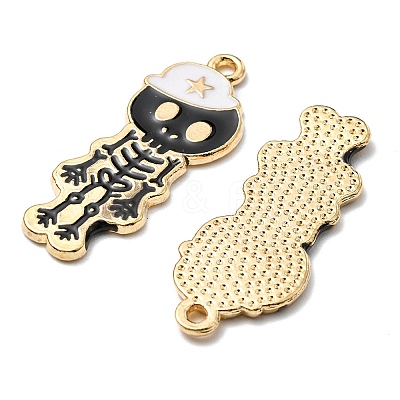 5Pcs Alloy Enamel Pendants ENAM-YW0001-49B-1