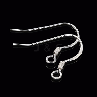 925 Sterling Silver Earring Hooks STER-K167-049B-S-1