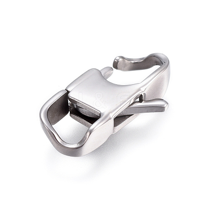 Tarnish Resistant 304 Stainless Steel Lobster Claw Clasps STAS-I117-02A-P-1