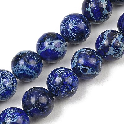 Dyed Natura Imperial Jasper Beads Strands GG-CBAF9E5-A01-14mm-B-1