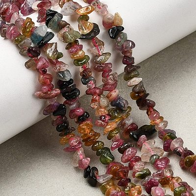 Natural Multicolor Tourmaline Beads Strands G-F328-37A-1