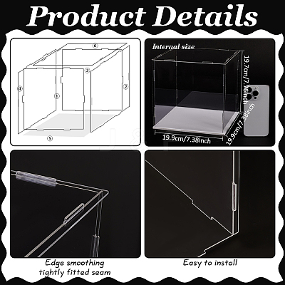 Transparent Acrylic Display Boxes ODIS-WH0329-94C-1