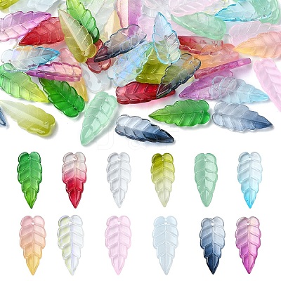 60Pcs 12 Styles Electroplate Glass Pendant EGLA-YW0003-16-1
